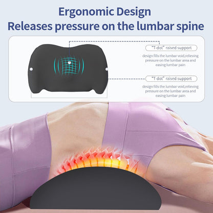 Lumbar Support Pillow for Office Chair, Memory Foam Car Back Cushion | Lumbar Pillow Lower Back with 4d Mesh Cover Adjustable Straps, Ergonomic Chair Back Pillow for Office, Car, Gaming Chairs