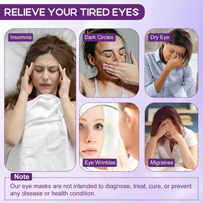 XPCARE 32 Pack Steam Eye Mask Disposable for Dry Eyes Cornea Care-Unscented