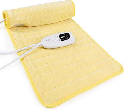 Heating Pad Electric Heat Pad, Hot Heated Pad,Multiple Temp and Timer Settings,Suitable for Shoulders, Neck, arms, Abdomen, Back, Legs, etc. (Gray Green, 24"X12")