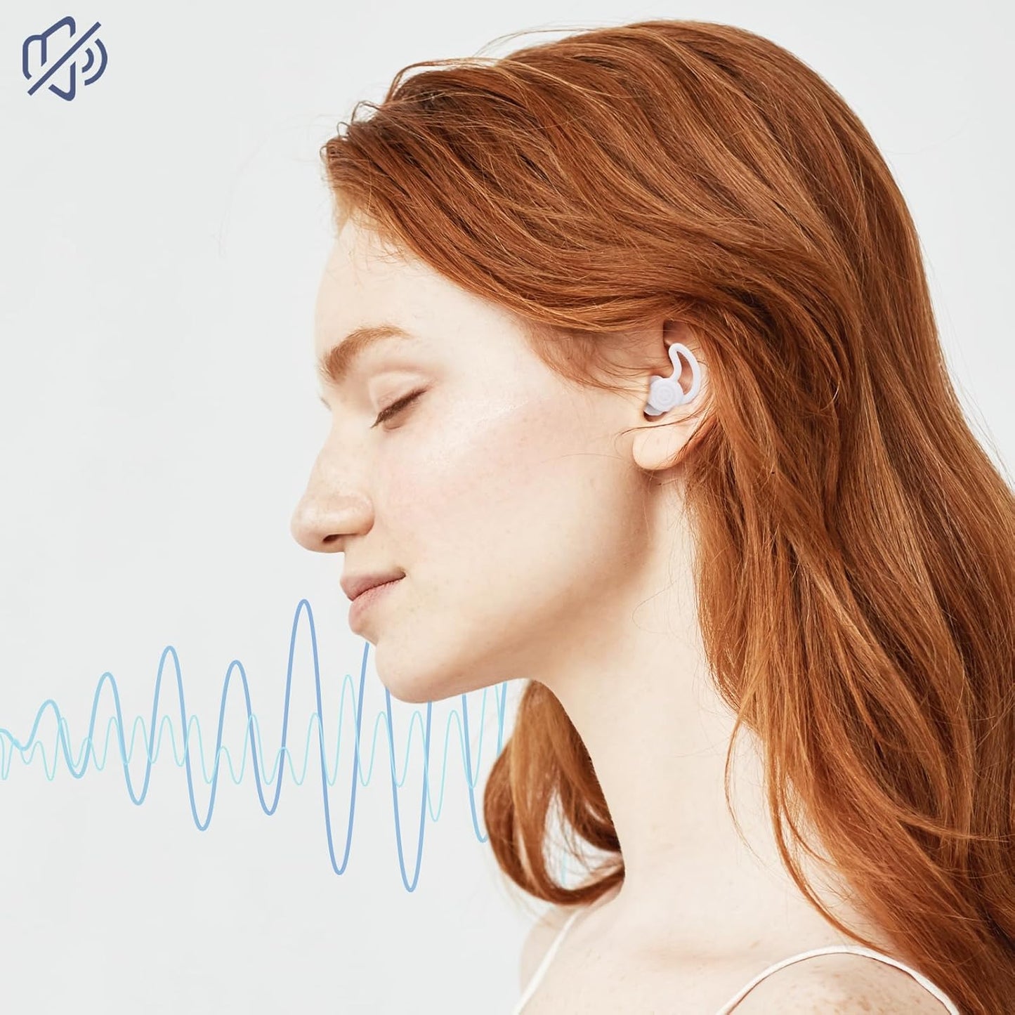 Silicone Earplugs for Sleeping and Noise Reduction, 40dB Protection Reusable Triple Layer Design Ear Plugs