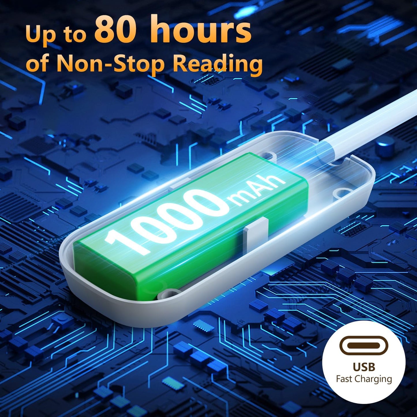 20 Led Book Light Clip On, USB Rechargeable Reading Light, Eye Caring 3 Color Temperatures, Adjustable Brightness, Portable, Sturdy Clamp Light Suitable for Traveling and People Studying Etc. (White1)