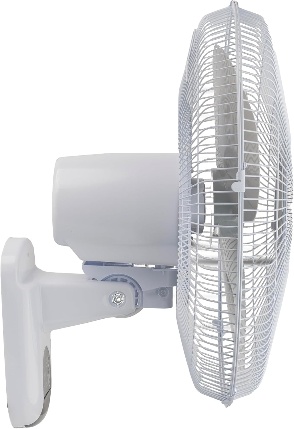 Comfort Zone 16-Inch Fan with Remote Control – Quiet 3-Speed Oscillating Indoor Fan with 90° Wide-Angle Airflow, Timer & Sleep Modes – Space-Saving Wall Fan for Bedroom, Home Gym & Office, White