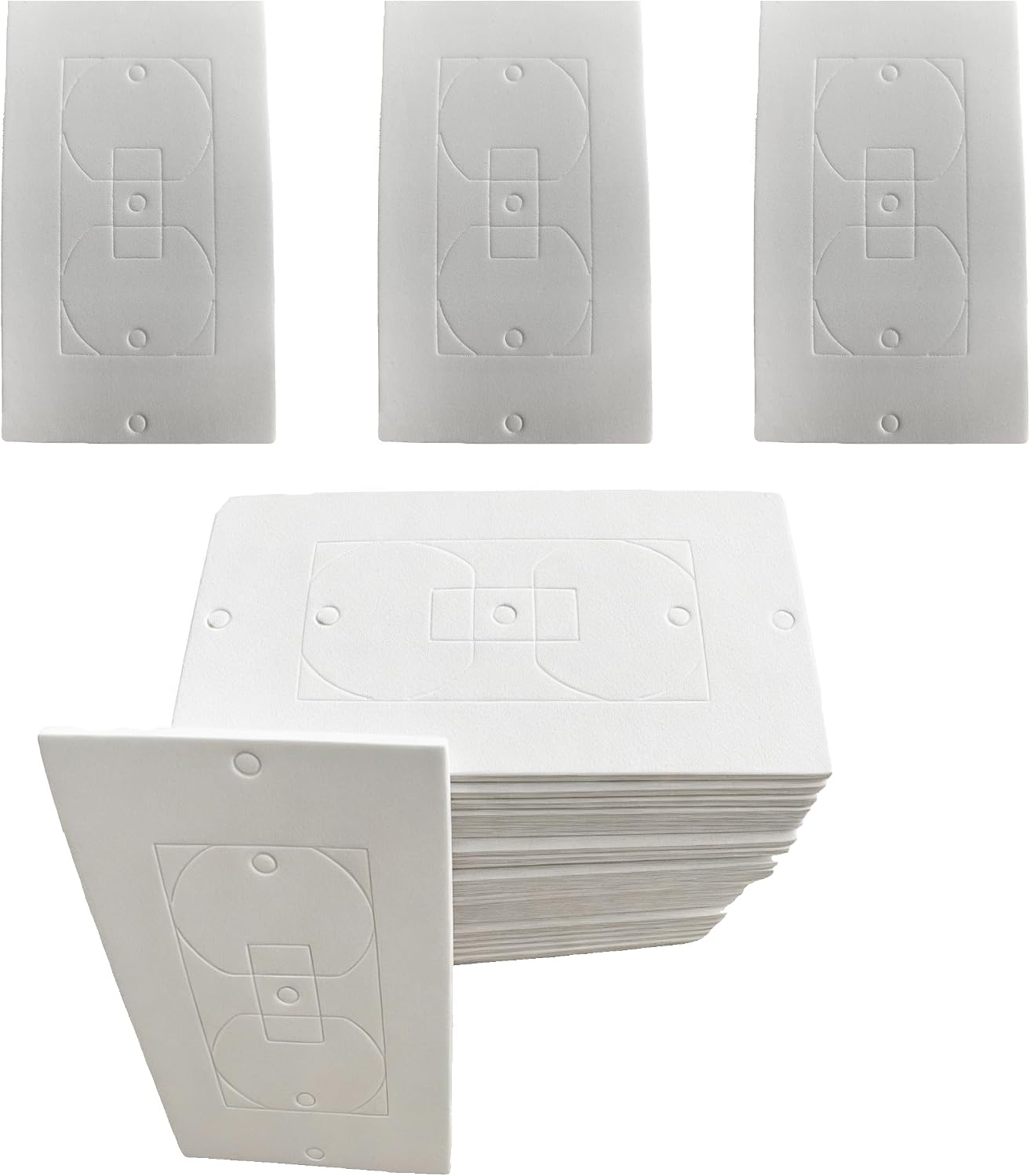 30-Pack Outlet Insulator Pads, EVA Foam Plate Gasket for Wall, Light, Switch Socket Cover Draft Sealer, Energy Saving Home Seal