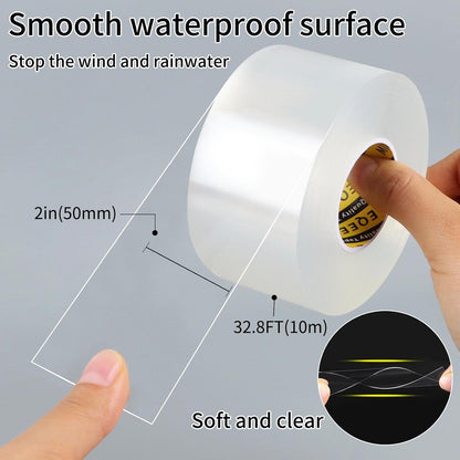 Window Seal Strip Tape for Winter Clear,1in x 32.8FT | Weather Stripping Sealing Insulation Tape for Windows and Door, Window Frame Sealer Draft Blocker Doors Seals Strips