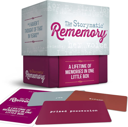 Storymatic Rememory – Writing Prompt and Memory Prompt – Conversation Cards for Family and Friends
