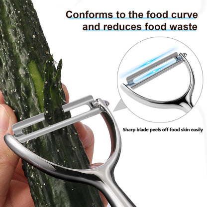 LIIGEMI Y Peeler, Sharp Blade for Potatoes & Cucumbers, Ergonomic Handle for Home Kitchen Use