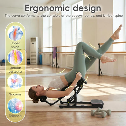 Mini Inversion Table, Traction Table for Back Pain Relief, Foldable Compact Spine Decompression Machine, Inversion Tables for Home Back Stretcher