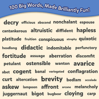 Skillmatics Vocabulary Flash Cards, SAT Prep – Wordables Level 3 | Screen-Free, Spelling Game, Learn 100 words with Wordplay, Visuals, & Soundplay, Learning Gift for Ages 8, 9, 10 & Up