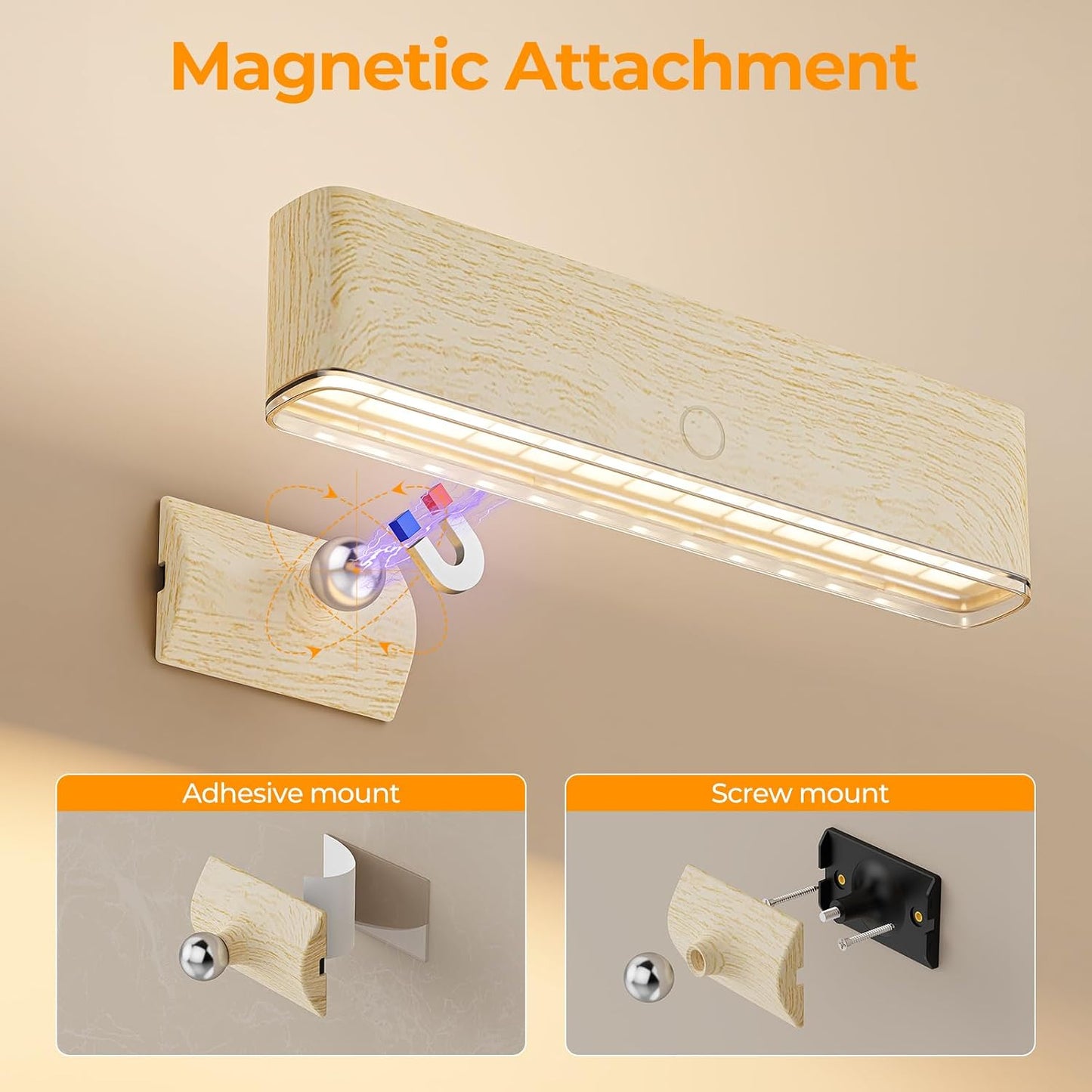 MOITA Battery Operated Wall Sconce Set of 2 Wireless Wall Lamp with Remote Control & Touch Control Rechargeable LED Wall Lights 3 Color Temperatures 360° Rotatable for Bedroom Living Room Black