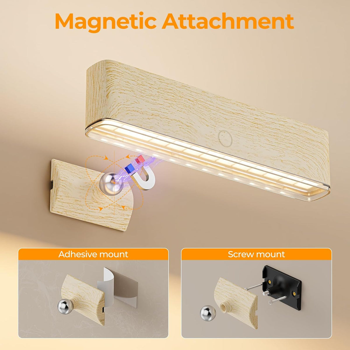 MOITA Battery Operated Wall Sconce Set of 2 Wireless Wall Lamp with Remote Control & Touch Control Rechargeable LED Wall Lights 3 Color Temperatures 360° Rotatable for Bedroom Living Room Black