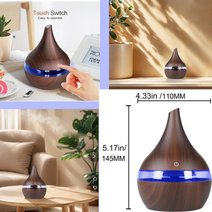 300ml Cool Mist 7 Colorful Lights Humidifier, 10-20 Hour Runtime for Plants