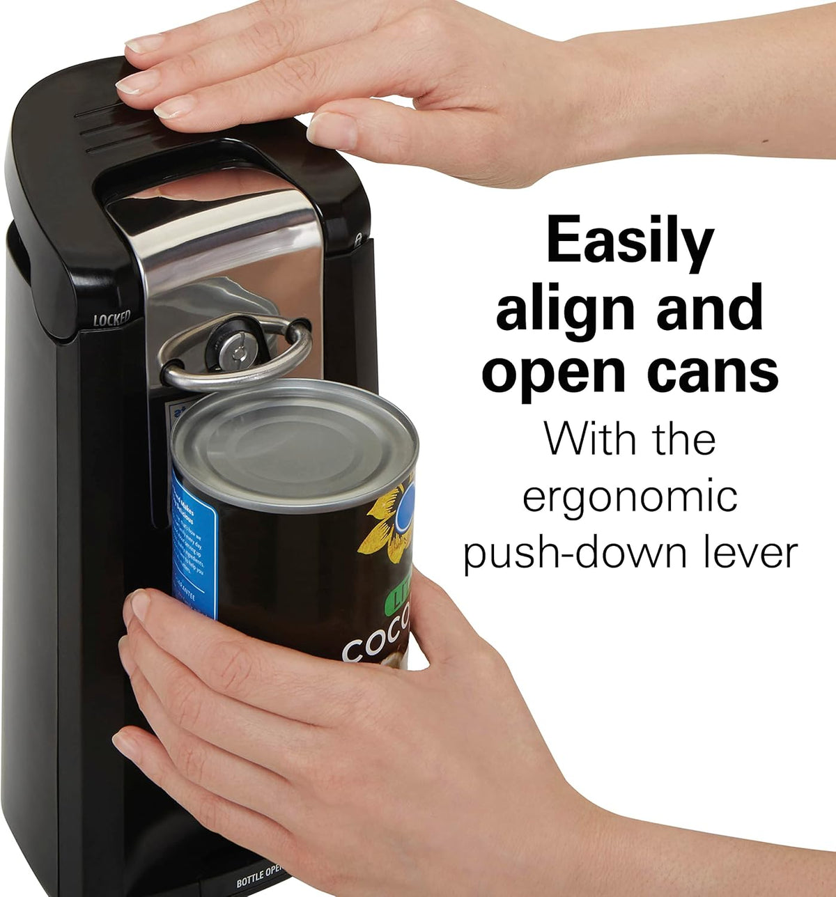 Hamilton Beach Smooth Touch Electric Can Opener With Easy Push Down Lever
