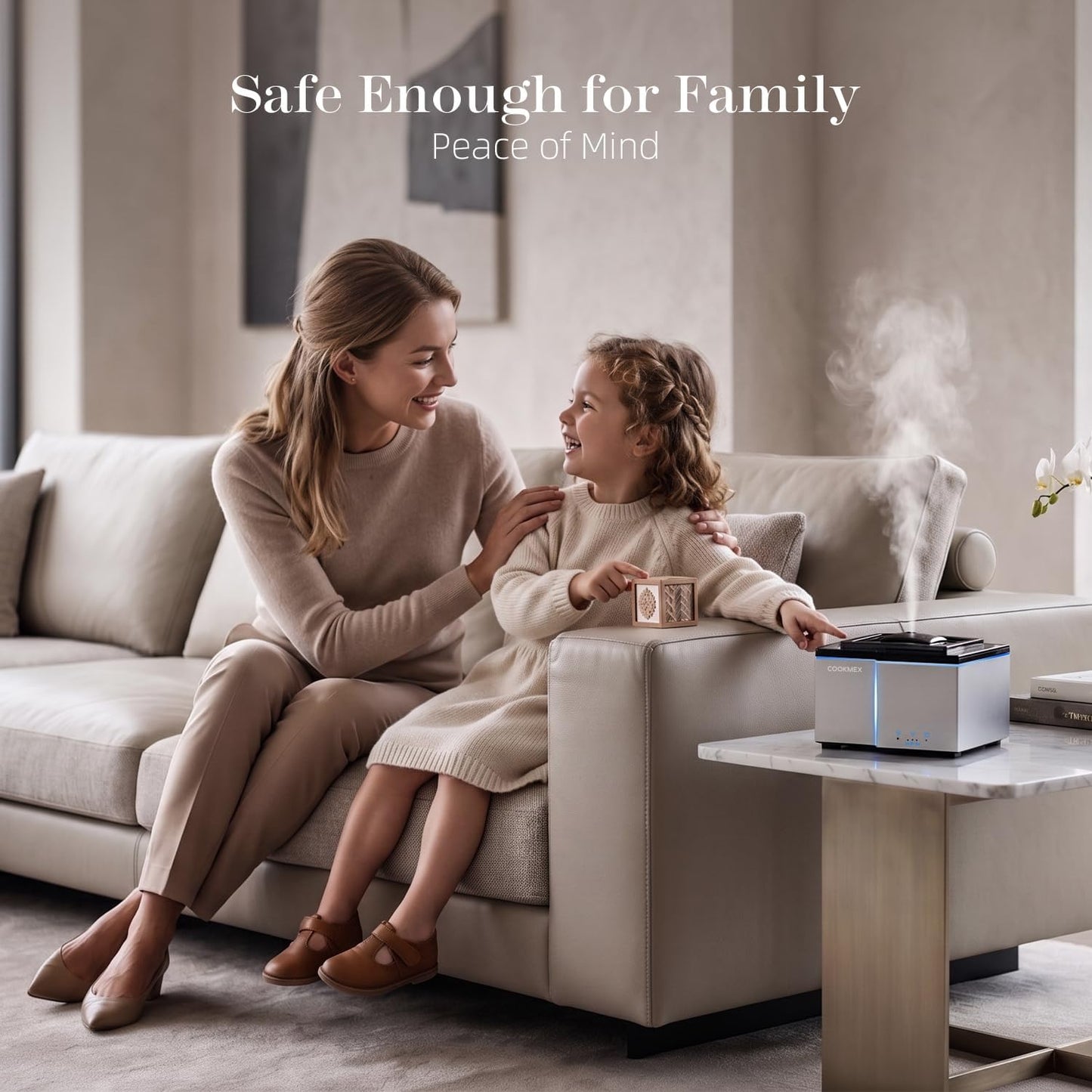 500ml Essential Oil Diffuser, Ultrasonic Aromatherapy Diffuser | All-Day Long-Lasting Cool Mist Humidifier with Remote Control, 7-Color Light, Timer, Auto-Off for Home, Bedroom (Silver)