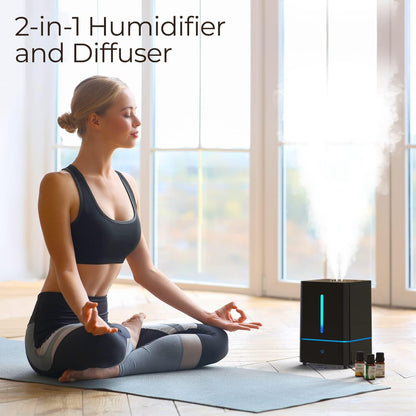 Everlasting Comfort 2.5L Kids Humidifiers for Bedroom - Easy to Clean 24HR Runtime No-Filter Quiet Kids & Baby Humidifier for Nursery, Home, Plants, Allergies, Dry Skin, Congestion, Indoor