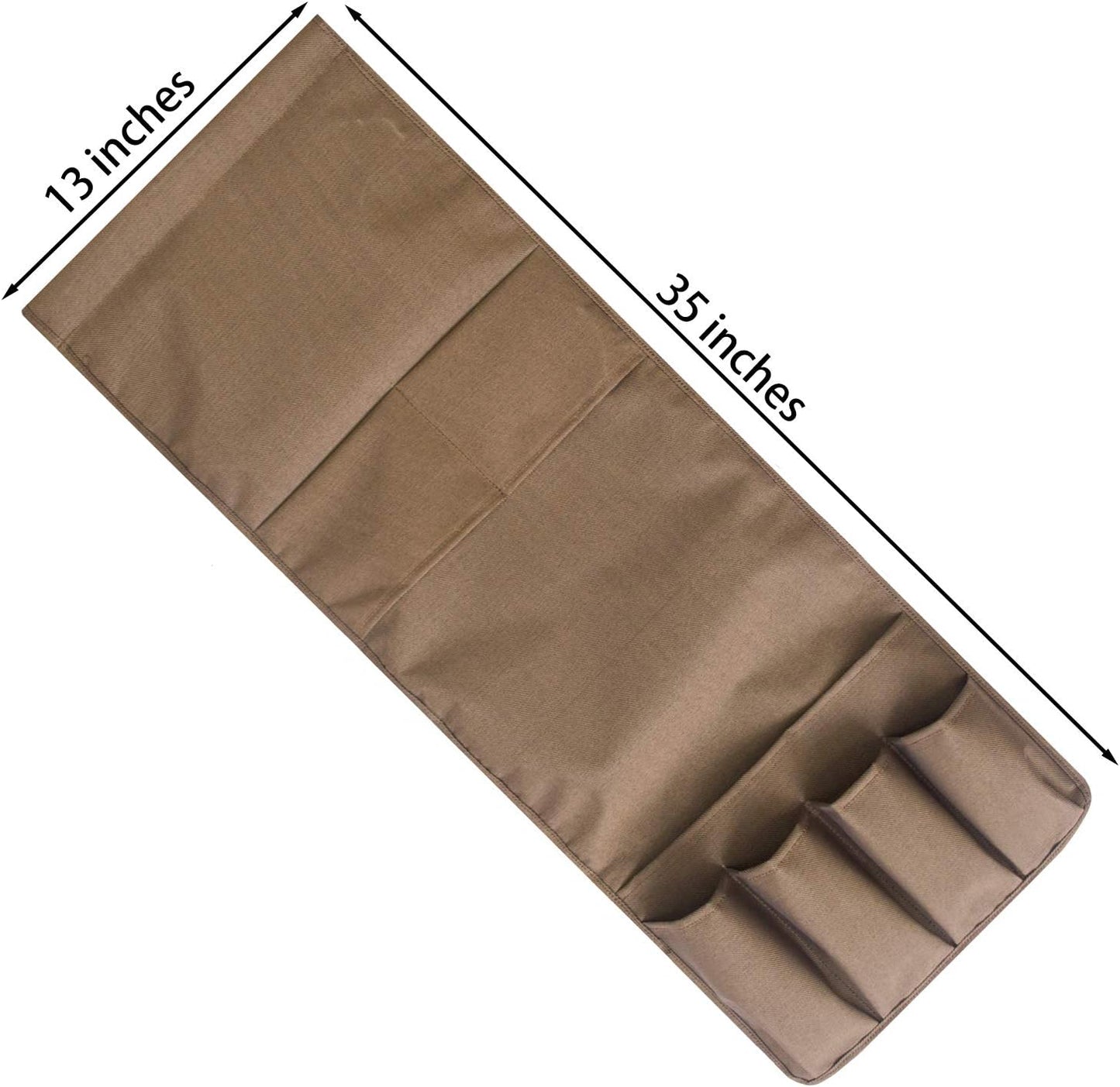 5 Pockets Remote Control Holder, Magazine Rack, Space Saver Organizer, Draped Over Sofa, Couch, Recliner Armrest