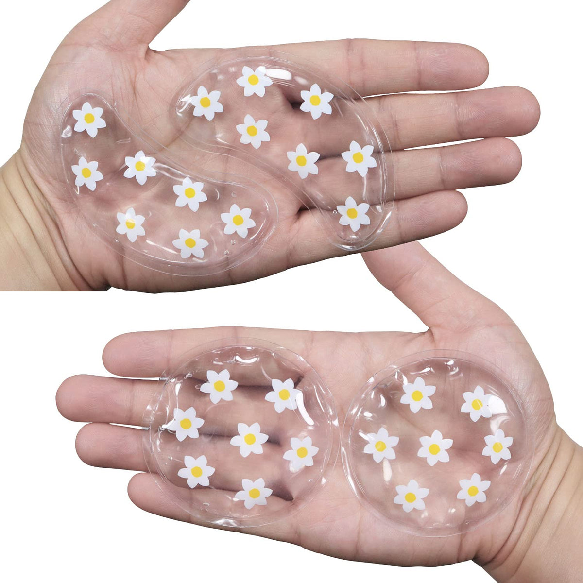 ZNÖCUETÖD Gel Ice Pack Reusable Cooling Eye Pads and Under Eye Patches