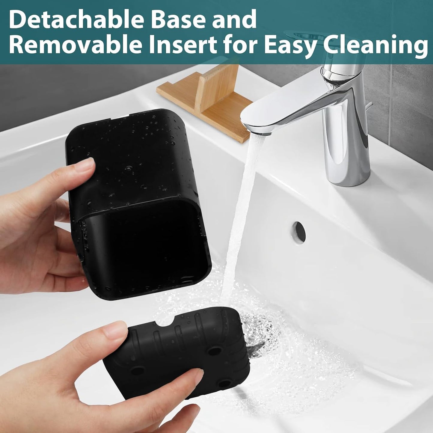Boperzi Toothbrush Holders, Kids Toothbrush Holder with Drainage, Detachable Anti-Slip Electric Toothbrush Holder, Toothpaste Organizer Storage Caddy for Bathroom Countertop, Shower, Kitchen, Vanity