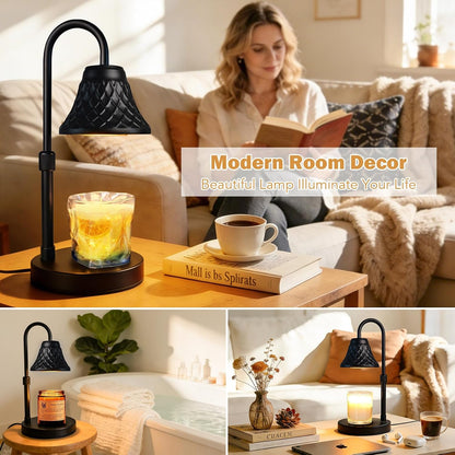 Adjustable Candle Warmer Lamp with Timer: Mothers Day Gifts Lamp fits All Candle Jar Home Decor - Wax Warmer for Scented Wax - Birthday Gifts for Women