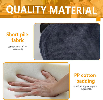 Set of 2 Soft Memory Foam Office Chair Arm Covers, Wheelchair Armrest Pads for Elbow & Forearm Pressure Relief, Chair Arm Rest Pads Cushions for for Office Desk Gaming Chair, Black