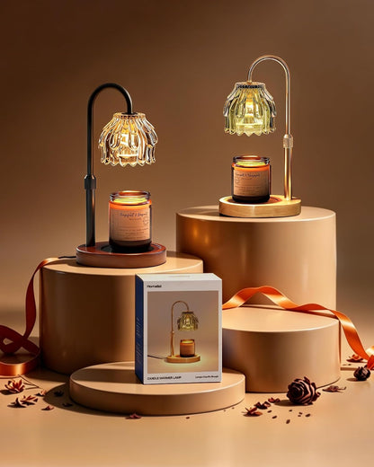 Homelist Candle Warmer Lamp with Timer Dimmer, Electric Wax Melter Warmer