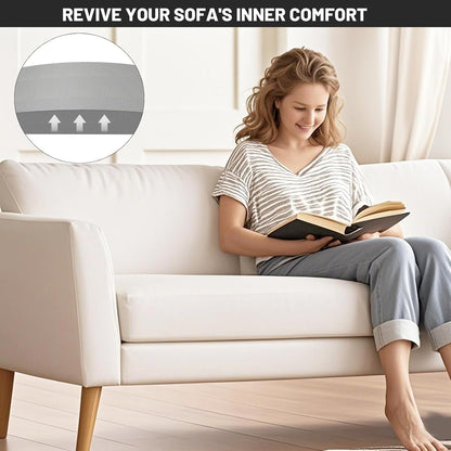 Couch Cushion Support for Sagging Seat, 20"x20"x2" 40D High Density Curved Foam Sofa Cushion Support, Under-Cushion Sag Repair,Grey Set of 3