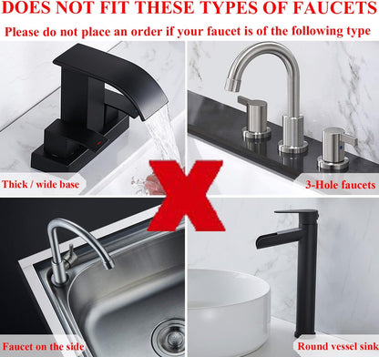 YATOISUR Sink Splash Guard 14.4” x 5.4” - Sink Faucet Mat with Faucet Water Catcher Mat & Soap Dish & Sponge Holder 3 in 1 - Silicone Faucet Handle Drip Catcher Tray for Kitchen RV & Bar Faucet, White
