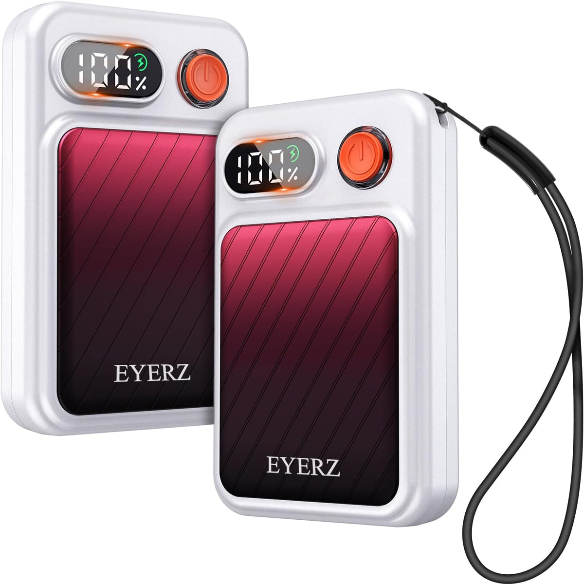 Electric Hand Warmers Rechargeable 2 Pack, Magnetic AI Hand Warmers with LED Display & 4 Levels, Portable Pocket Heater, Gifts for Christmas, Camping, Golf, Raynauds, Hunting, Women & Men