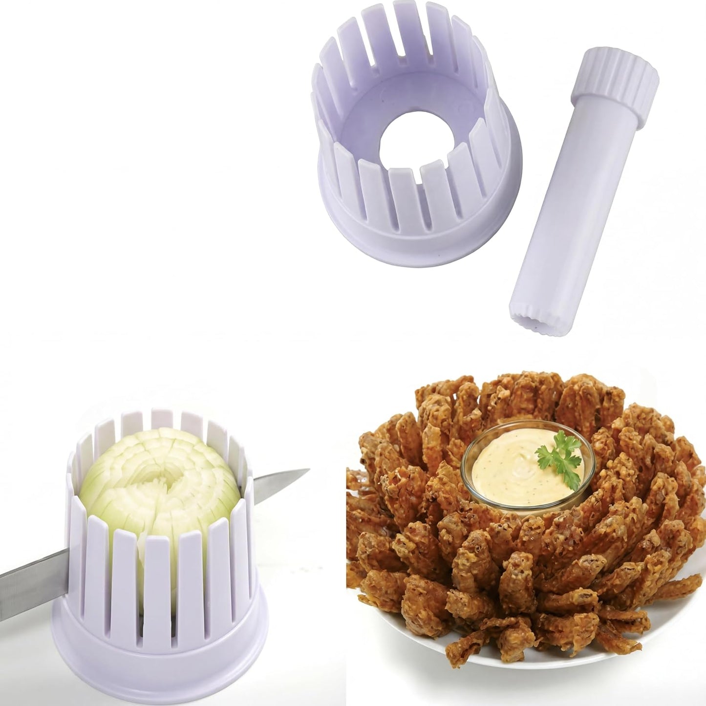 Onion Blossom Maker, Onion Holder for Blooming, Lemon Blooming Onion Cutter for Blooming, Potato Tomato Orange Blooming Maker