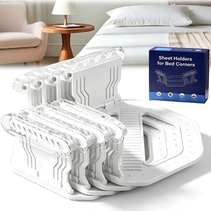 Bed Sheet Grippers 4pc Upgrade for Corners,NonSlip Heavy Duty Sheet Holders