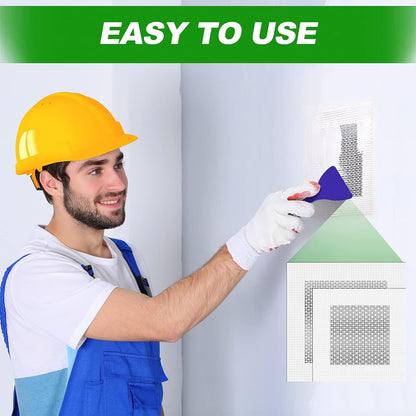Drywall Repair Kit, 13 Piece Aluminum Wall Repair Patch Kit, 2/4/6/8 inch Aluminum Drywall Patch, Quick Fix Plaster