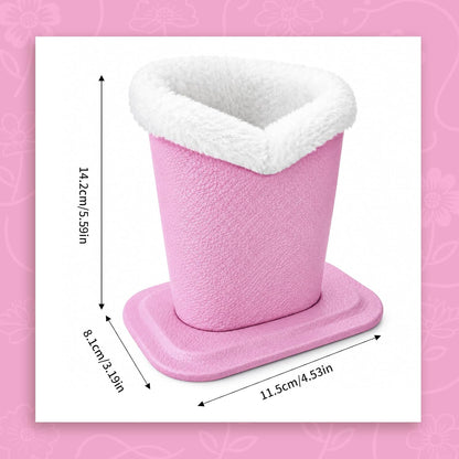 Plush Lined Eyeglasses Holder, Cute Glasses Stand for Women Kids - Colors B