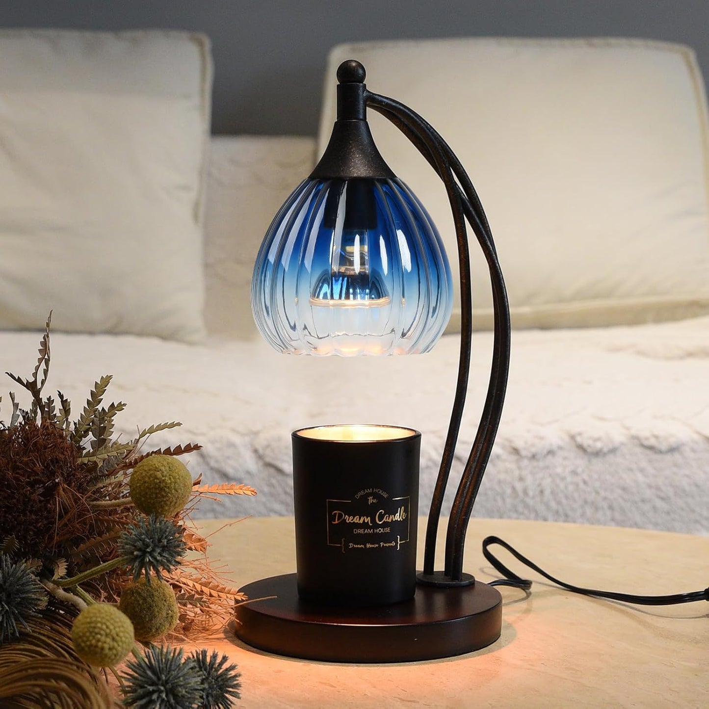 Candle Warmer Lamp with Timer and Dimmer - Electric Melter for Scented Jar Candles - Housewarming, New Home Decor