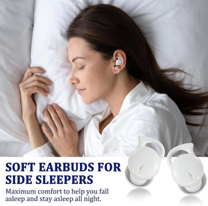Invisible Sleep Headphones,Sleep Earbuds for Side Sleepers,Small Comfortable Fit Noise Blocking Sleep Earbuds,Bluetooth 5.3 Wireless Earphones, in-Ear Ear Buds for Sleeping - Beige