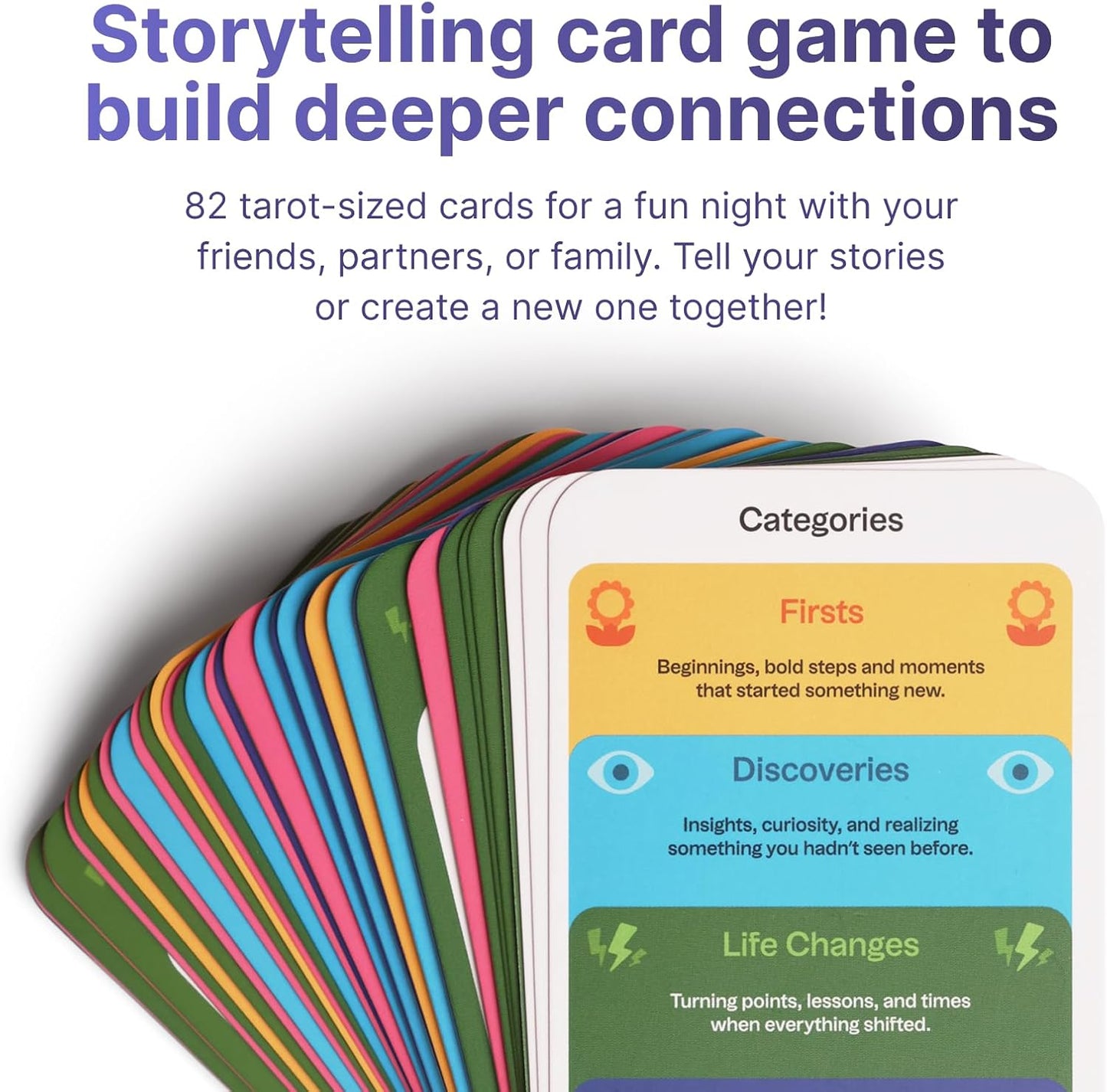 Headway Story Cards Game - Conversation Cards for Friends - Fun Games for Adults - Question Card Game for Storytelling and Deeper Conversation - Card Game for Game Night with Friends