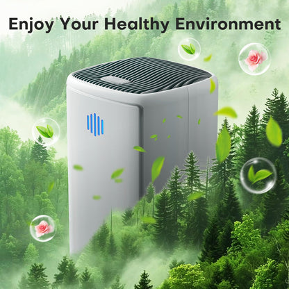 Small Dehumidifier,38OZ,Energy Saving for Bedroom, Bathroom, Closet | 280 Sq.Ft, 28dB Ultra Quiet, Auto Defrost, Auto Shut-off, Portable for Wardrobe Office & RV