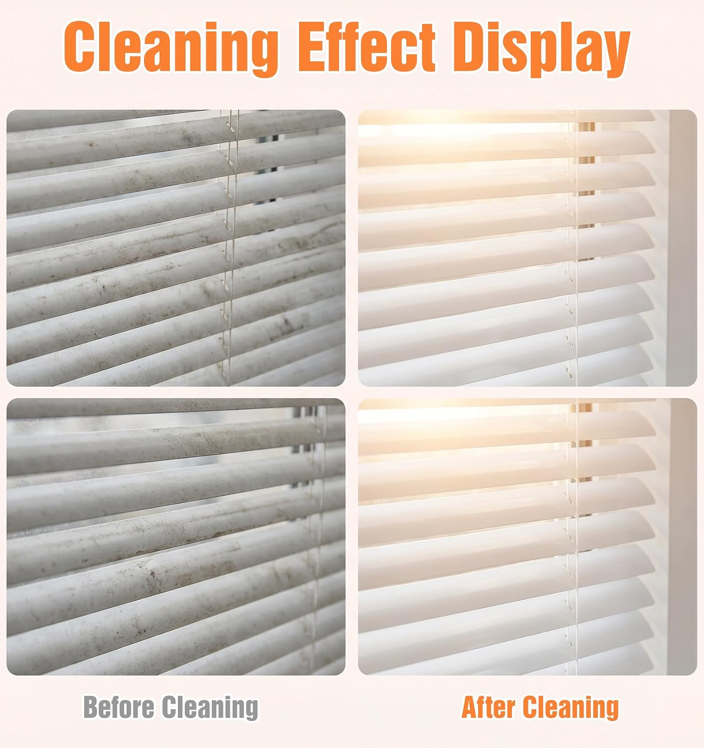 Blind Duster for Wood Blinds, 7-Finger Blind Cleaner Duster Tool | Handheld Blinds Cleaner for Window Shutters, Air Conditioner, Car, Fan