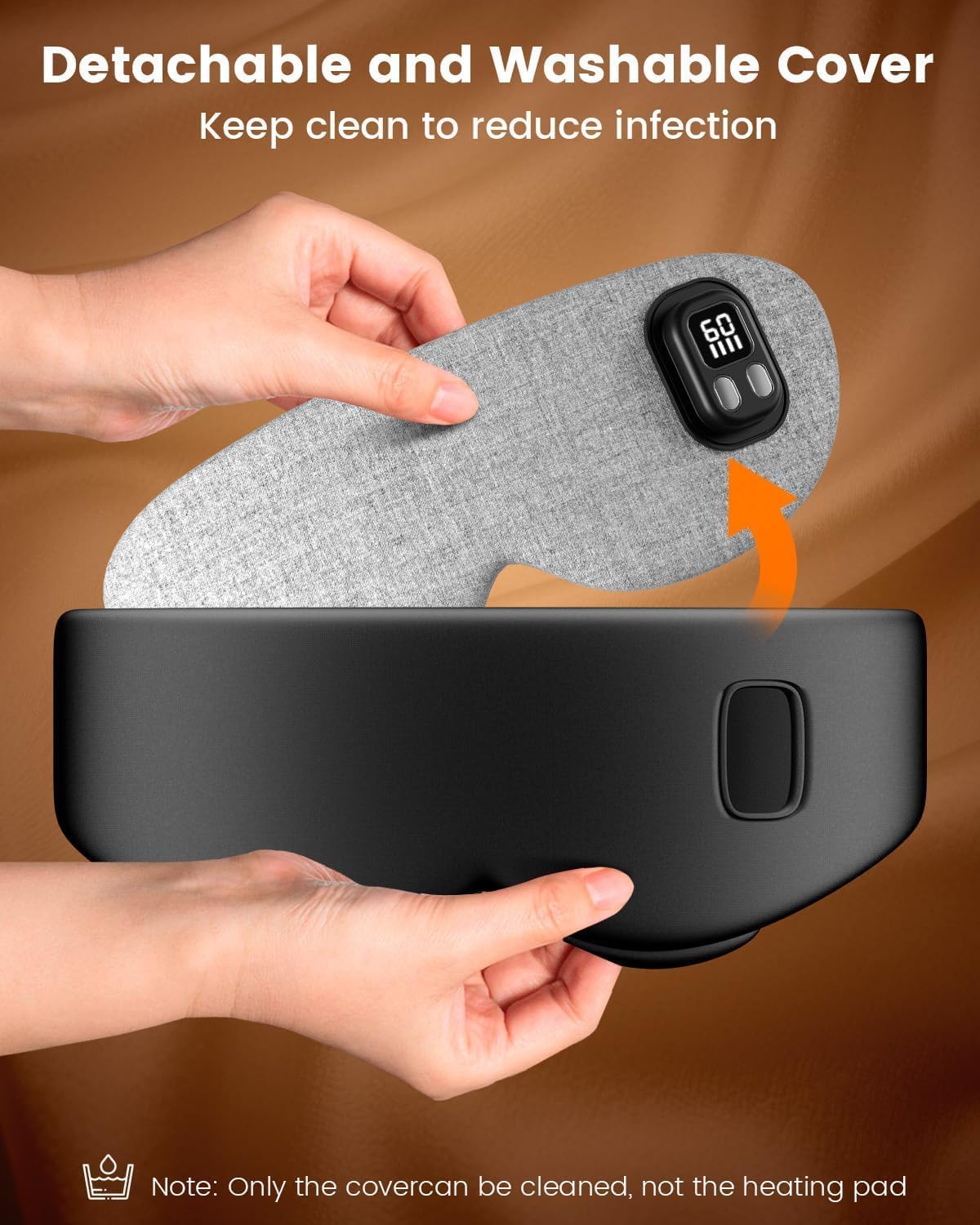 Cordless Heated Eye Mask, 4 Temp Timed Shutdown for Dry Eyes & Sleep Relief