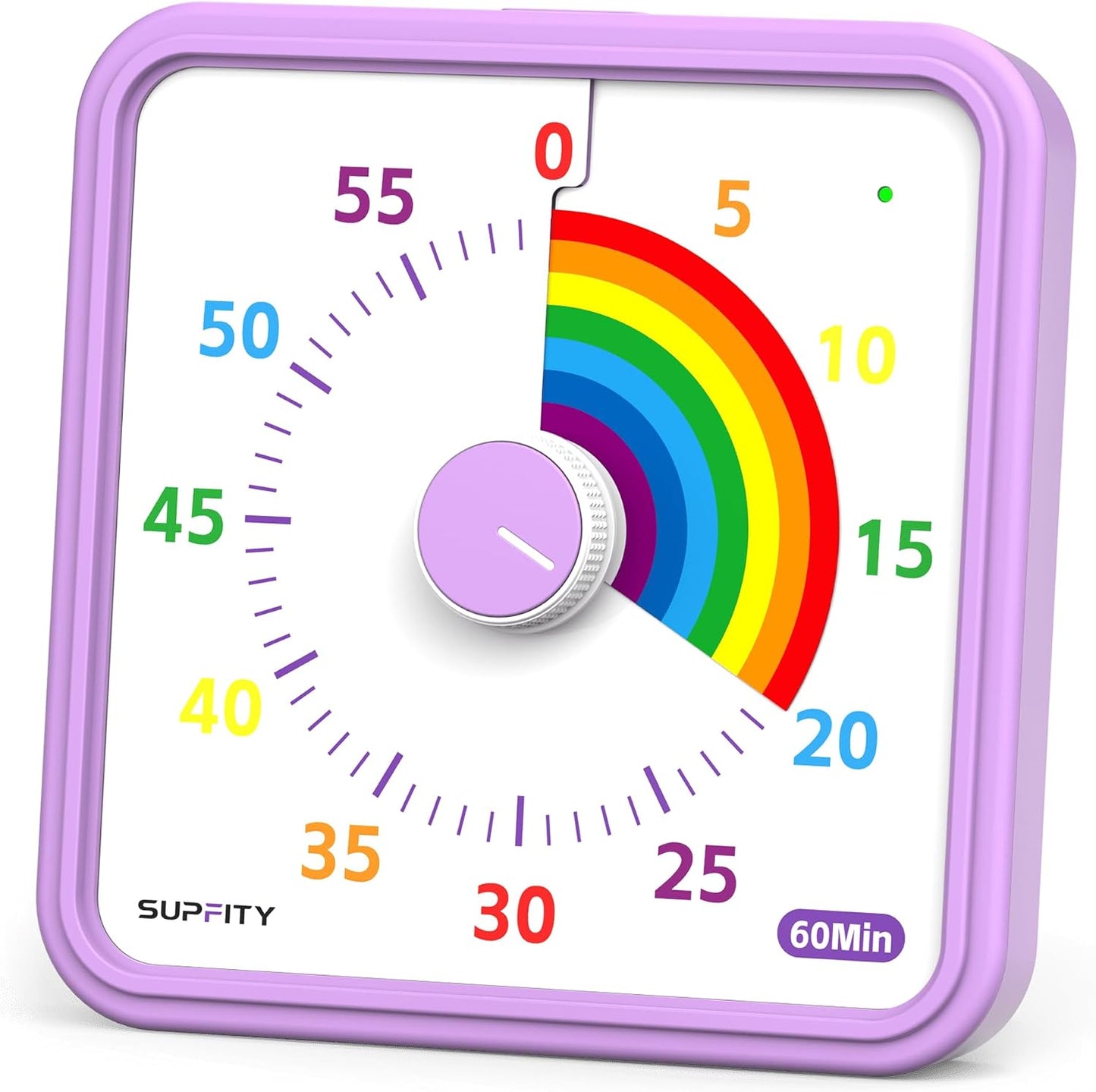 8-Inch Large Visual Timer for Kids 60-Minute Classroom Timer Magnetic | Countdown Timer with Pause Kickstands, Time Management Tool ADHD Timer Home School Kitchen and Office