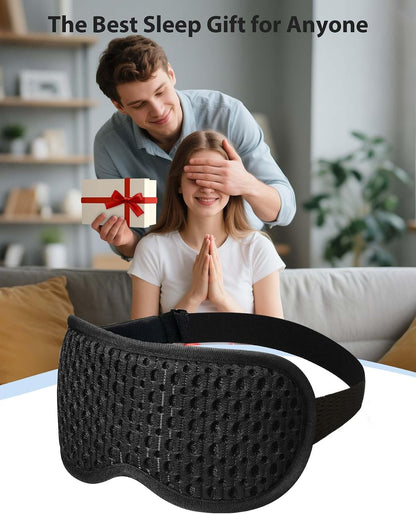 Sleep Eye Mask for Side Sleeper with 3D Contoured Cup