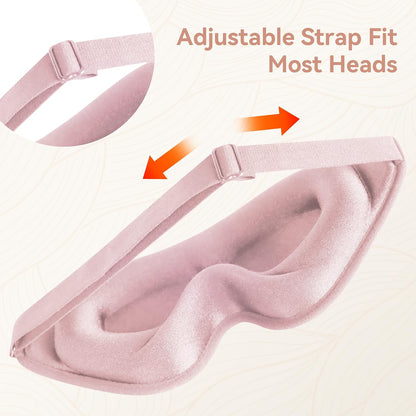 Sleep Mask for Lash Extensions, 3D Memory Foam (Pink, 1pcs)