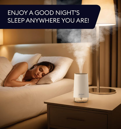 GENIANI Cool Mist Air Humidifiers for Bedroom, Plants, and Large Rooms - Quiet Humidifiers for Baby Room with Auto Shut Off & Night Light (3.9L, White)