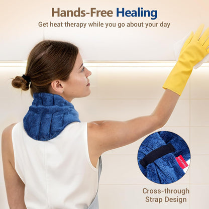 Comfytemp Microwavable Moist Heating Pad for Neck and Shoulders, 33" x 4"