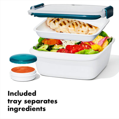 OXO Good Grips Prep and Go Container With Colander - Ocean Blue