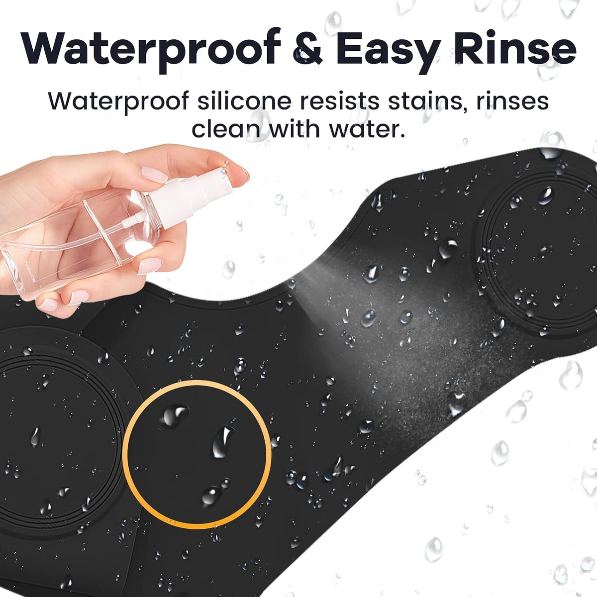 Wokyo Silicone Hair Cutting Collar, Non-slip Hair Cutting Mat Haircut Cape Catcher Neck Wrap Guard Neck Fitting Accessories