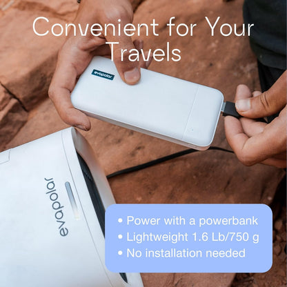 Evapolar Portable Air Conditioners - Small Personal AC Unit - Evaporative Air Cooler for Desk & Camping - Swamp Cooler - Evachill, Green