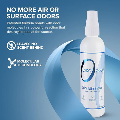 Zero Odor Multi-Purpose Odor Eliminator, Fabric & Room Deodorizer, 16 oz | Odor Eliminator Spray for Closet, Bathroom, Basement, Trash & Upholstery, Air and Surface use