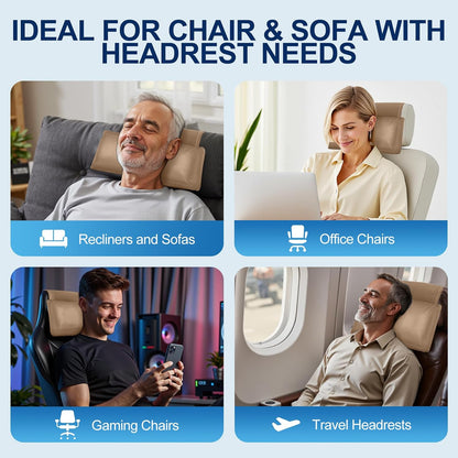 Recliner Pillow, Adjustable Neck & Head Support Pillow