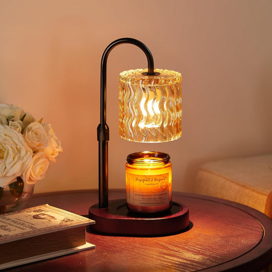 Homelist Candle Warmer Lamp Adjustable Height, with Timer & Dimmer, Black