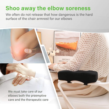 LargeLeaf Chair Armrest Cooling Gel Cushions Elbow Pillow Pressure Relief Office Chair Gaming Chair armrest with Memory Foam armrest Pads 2-Piece Set of Chair