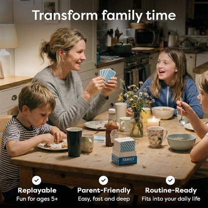200 Family Conversation Cards for Kids, Teens & Adults - Question Card Game | Fun screen-free connection; dinner, road trip & gifts. Expert-created pack; 4 categories light to deep; Talking Point Cards